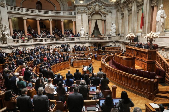 Momento da votação das alterações à lei do financiamento dos partidos políticos no final da sessão plenária na Assembleia da República, em Lisboa. 2 de Março de 2018