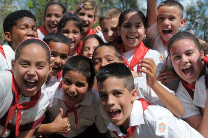 Em Cuba, as crianças têm os seus direitos garantidos pela Constituição e pelas políticas públicas levadas a efeito