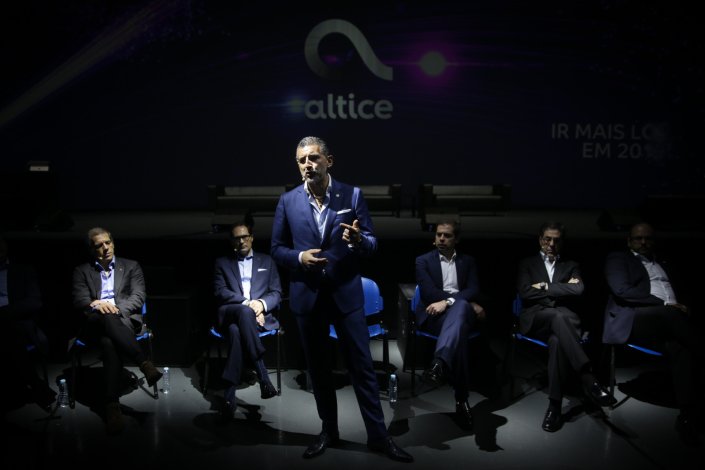 Alexandre Fonseca, presidente executivo da Altice Portugal durante uma conferência de imprensa para apresentação da estratégia da empresa. 13 Março 2018