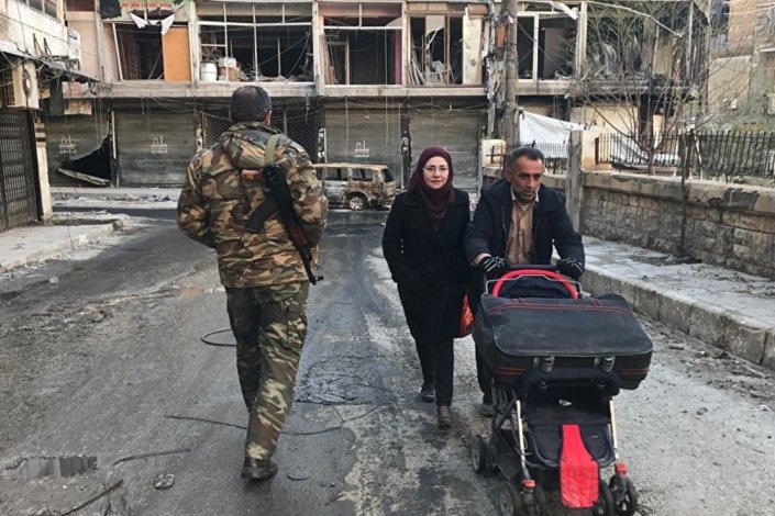 Janeiro de 2017. Em Aleppo libertada dos Jihadistas, o lento regresso a casa.