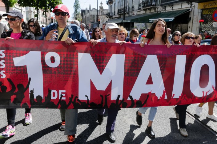 Desfile comemorativo do 1º de Maio - Dia do Trabalhador promovido pela CGTP-IN entre o Martim Moniz e a Alameda D. Afonso Henriques, Lisboa, 01 maio 2017.