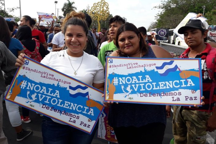 A maioria dos nicaraguenses defende a paz