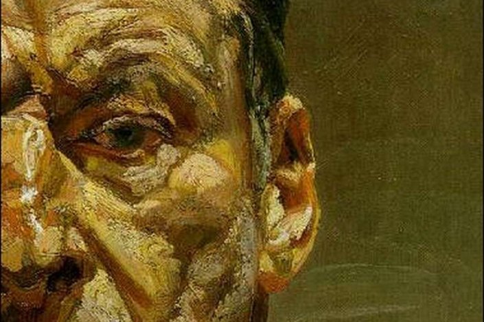 Auto Retrato (fragmento), Lucien Freud