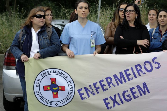 Concentração de enfermeiros junto ao Hospital São Francisco de Xavier