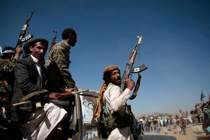 Combatentes do movimento Huti Ansarullah (imagem de arquivo)