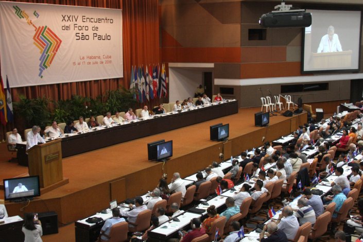 Mais de 400 delegados participam no XXIV Fórum de São Paulo, em Havana, que decorre entre 15 e 17 de Julho