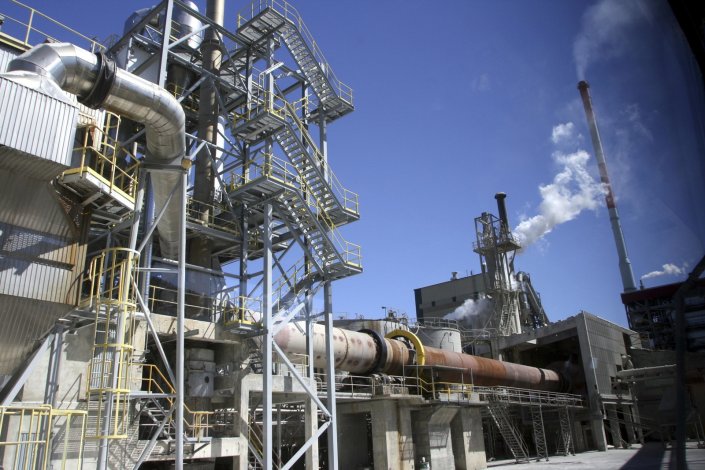 A Celtejo, fábrica de pasta de papel da Altri, em Vila Velha de Ródão. 22 de Março de 2007