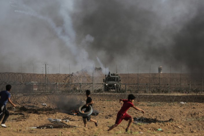 Muadh al-Suri, de 15 anos, e Ahmed Yaghi, de 25, foram assassinados pelas forças israelitas junto à vedação fronteiriça de Gaza. 3 de Agosto de 2018