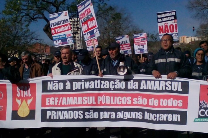 Luta dos trabalhadores contra a privatização da Amarsul