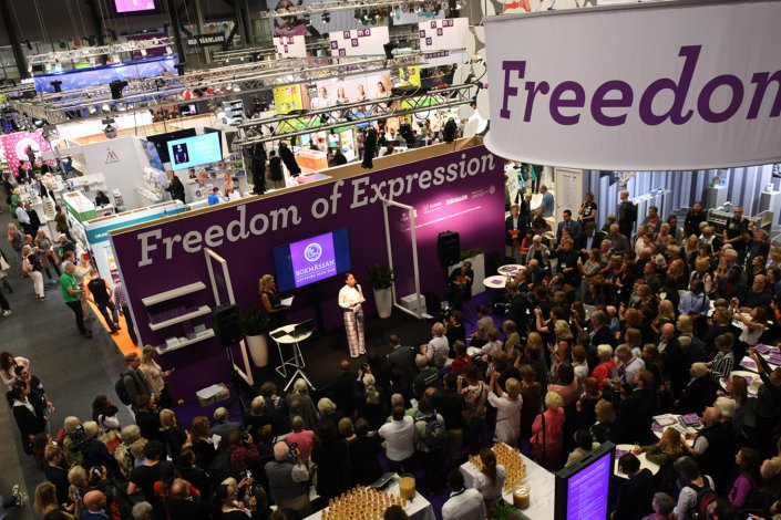 Imagem da Feira do Livro de Gotemburgo, na Suécia