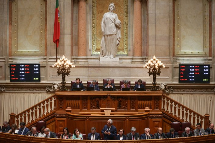 O primeiro-ministro, António Costa, durante o debate quinzenal, o primeiro após o período de férias, na Assembleia da República, em Lisboa. 26 de Setembro de 2018