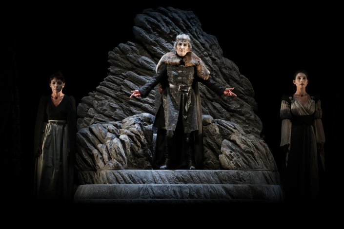 Ensaio de imprensa da peça <em>Lear</em>, a partir de <em>Rei Lear</em> de William Shakespeare, no Teatro Nacional D. Maria II, em Lisboa. 12 de Setembro de 2017