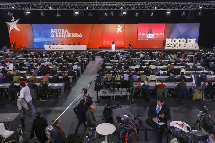 Vista geral da XI Convenção Nacional do Bloco de Esquerda que decorre em Lisboa. 10 de Novembro de 2018