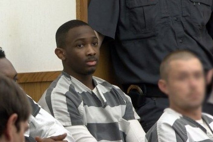 LaKeith-Smith durante o seu julgamento, Elmore County, Alabama, EUA, Abril de 2018. O jovem afro-americano de 15 anos foi condenado a 65 anos de prisão por um homicídio que não cometeu. 