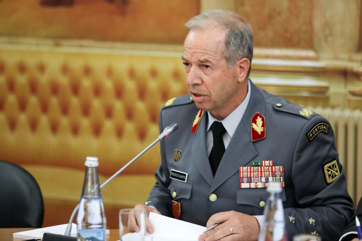 O general Rovisco Duarte, à altura Chefe de Estado Maior do Exército, durante a sua audição na Comissão de Defesa Nacional. Lisboa, 31 de julho de 2018.