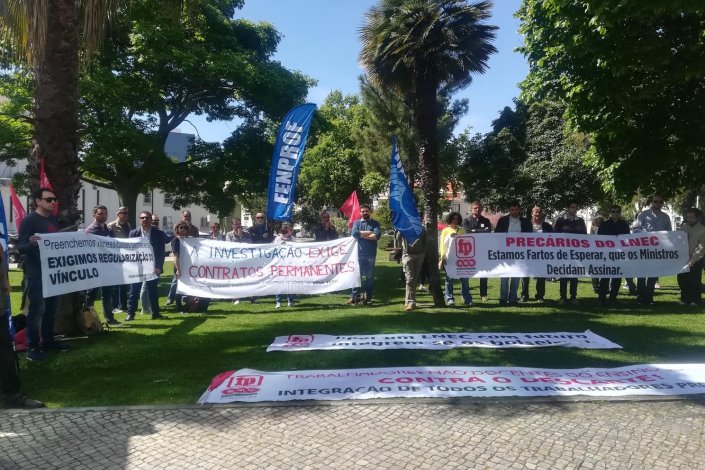 Concentração de bolseiros, investigadores e docentes do Ensino Superior pela regularização dos vínculos, 30 de Abril de 2019