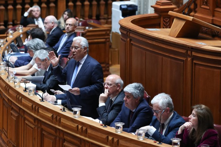 Membros do Governo durante o debate quinzenal na Assembleia da República, em Lisboa, 2 de maio de 2019.
ANTÓNIO COTRIM/LUSA