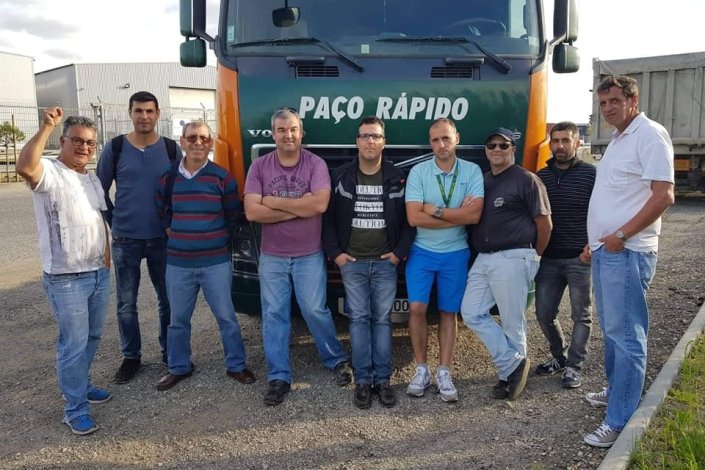 Piquete de greve dos trabalhadores