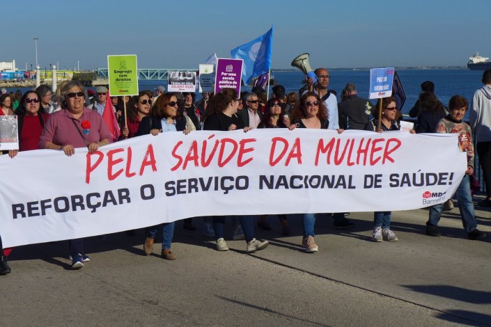 Manifestação convocada pelo MDM a assinalar o Dia Internacional da Mulher. Lisboa, 9 de Março de 2019.
