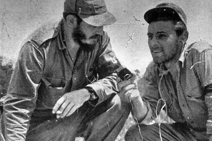 Fidel e Masetti na Sierra Maestra; Jorge Masetti viria a ser o primeiro director da agência Prensa Latina