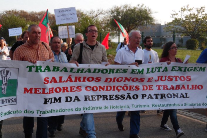 Trabalhadores da hotelaria e turismo exigem o fim da repressão