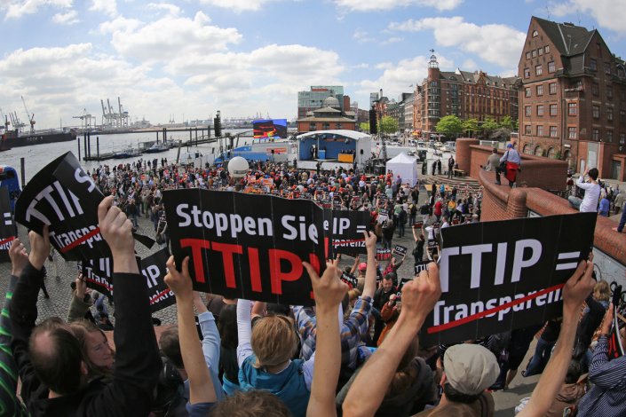 Protesto contra o TTIP na Alemanha