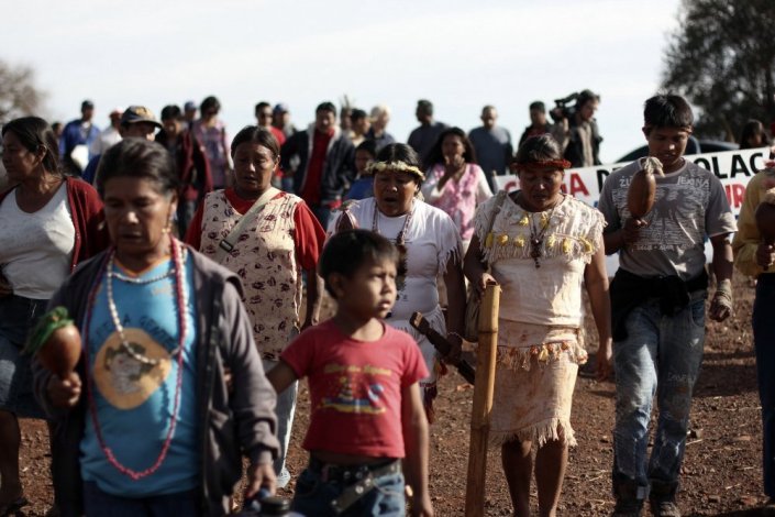 Os Guarani Kaiowá voltaram a ser atacados por fazendeiros