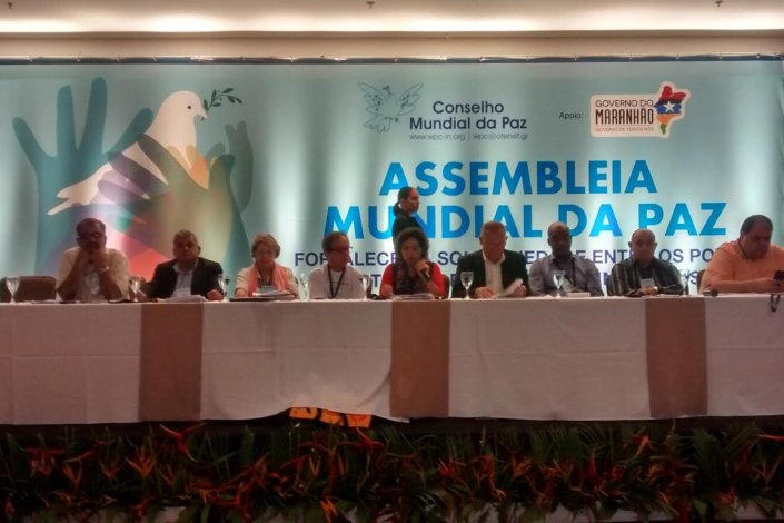A Assembleia Mundial da Paz realizou-se pela primeira vez no Brasil, em São Luís do Maranhão