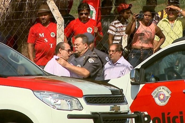 A Polícia Militar teve uma atitude intimidatória e violenta na acção de despejo em Ribeirão Preto