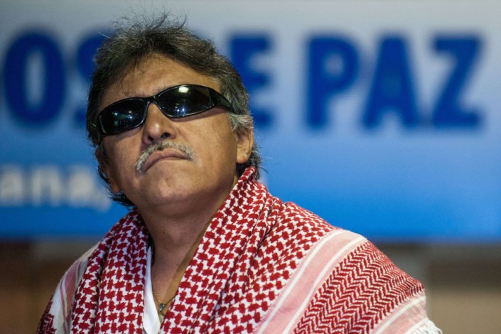 Jesús Santrich, um dos dirigentes destacados das FARC-EP nas negociações de paz em Havana e membro da actual direcção da FARC