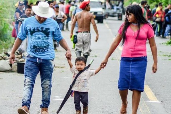 Povo colombiano mobilizado na «Minga Nacional»