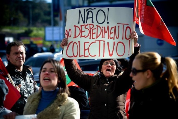 Ocorreram várias acções de protesto de trabalhadores contra despedimentos