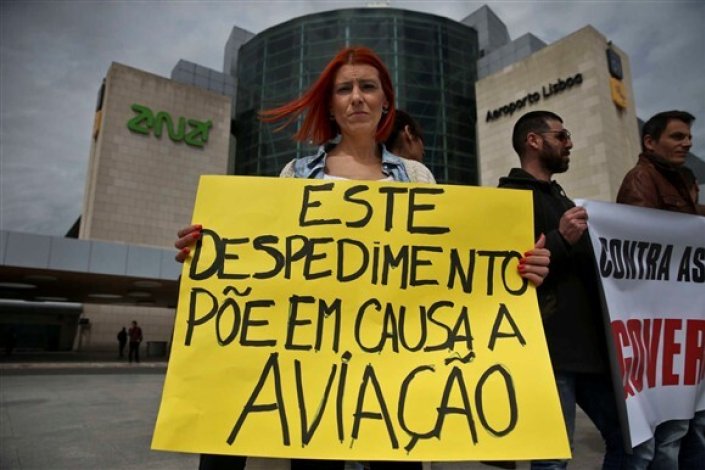 A luta dos trabalhadores de «handling» continua contra o despedimento