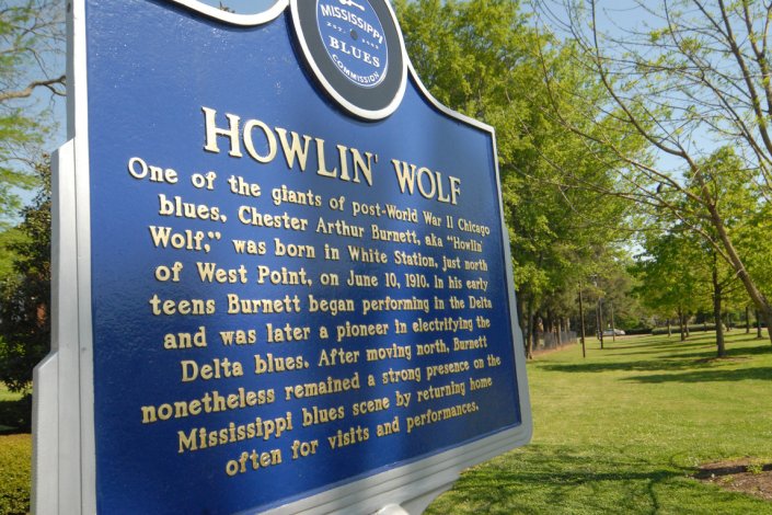 West Point Howlin' Wolf Blues Trail Marker, West Point
