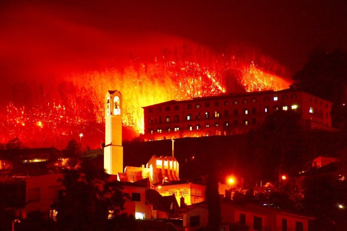 Incêndio no Funchal, 8 de Agosto de 2016
