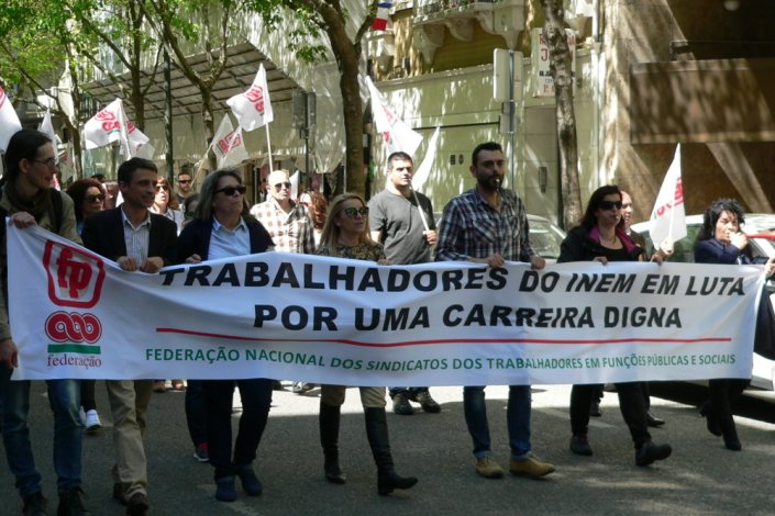 Manifestação nacional de trabalhadores do INEM, Lisboa, 7 de Abril