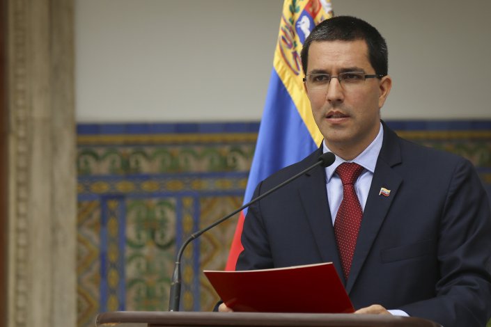 Jorge Arreaza, ministro dos Negócios Estrangeiros da Venezuela