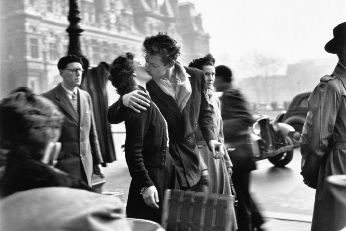 Le baiser de l'hôtel de ville, Paris 1950, Robert Doisneau