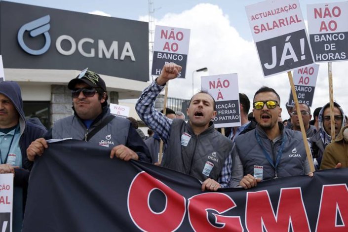 Trabalhadores da OGMA convocam greve para 8 de Julho