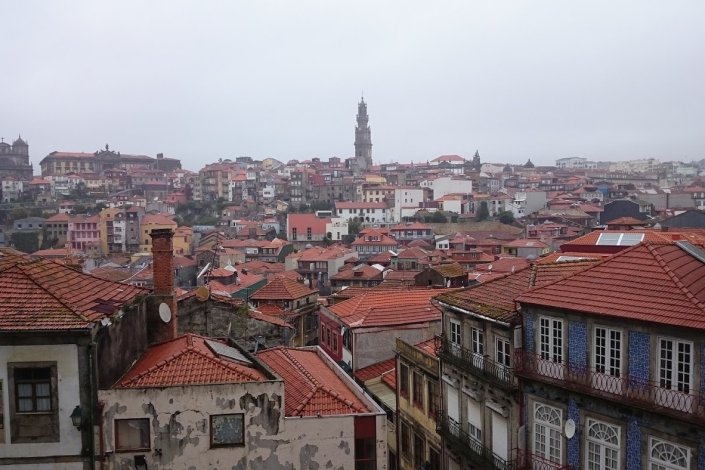 Vista do casario do Porto