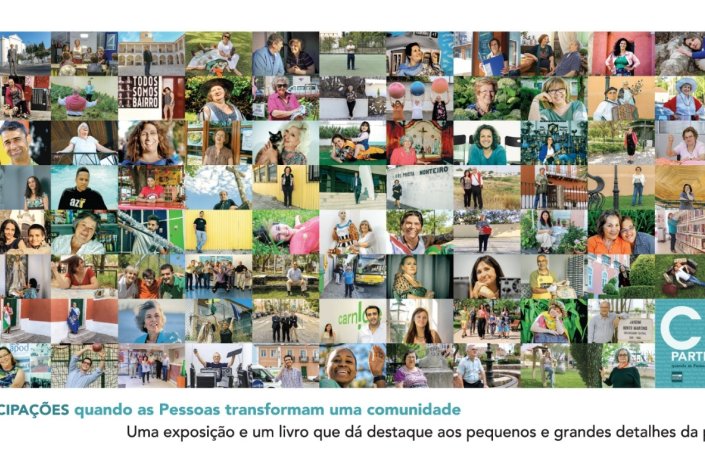 Cartaz do projecto «Cem Participações», desenvolvido na Freguesia de Carnide, em Lisboa