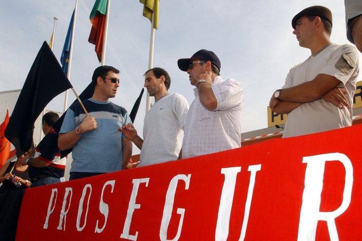 Os trabalhadores da Prosegur e Securitas confrontaram-se com a mesma questão na greve de Agosto