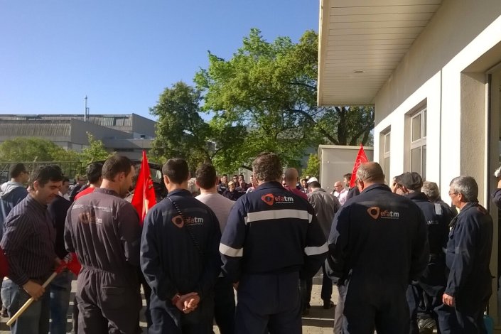 Trabalhadores da refinaria de Sines exigem a actualização dos salários para todos
