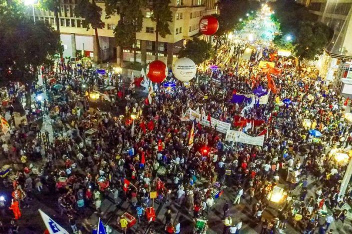Protesto no Rio de Janeiro