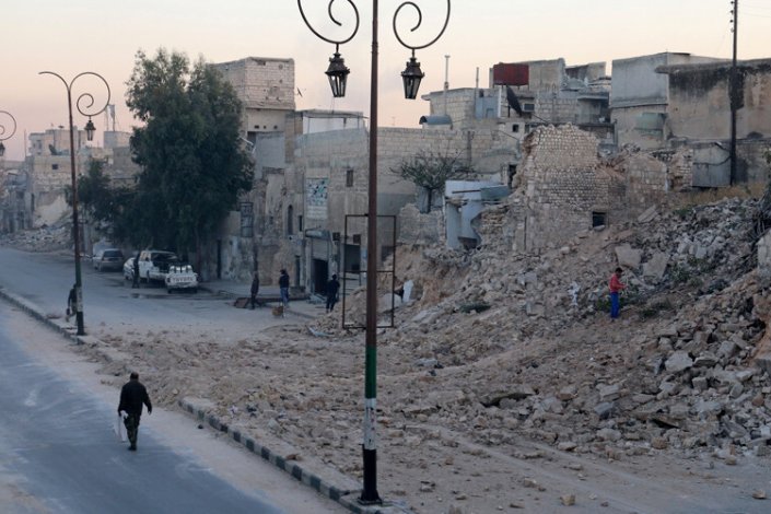 Bairro em Alepo Oriental