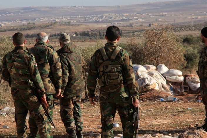 Tropas do Exército Árabe Sírio na província de Deir ez-Zor, no Leste do país